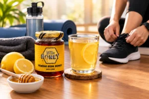 Using natural honey before exercise as a quick pre-workout energy fuel.