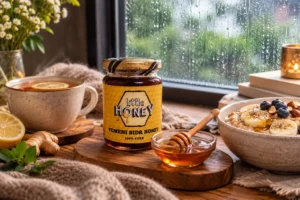 Discover how to use honey during rainy season with warm drinks, recipes, and cozy snack ideas.